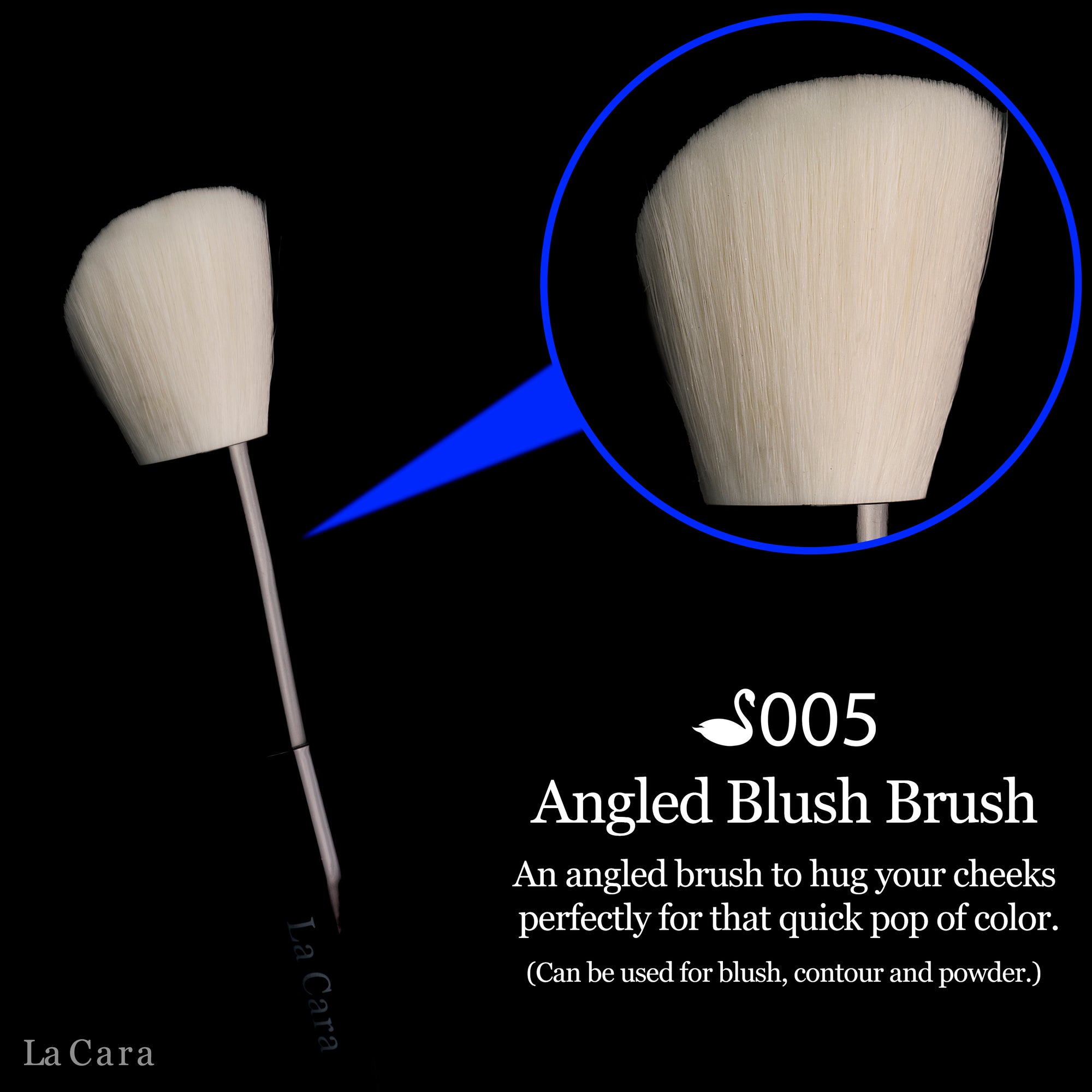 Swan Collection S005 Angled Blush Brush