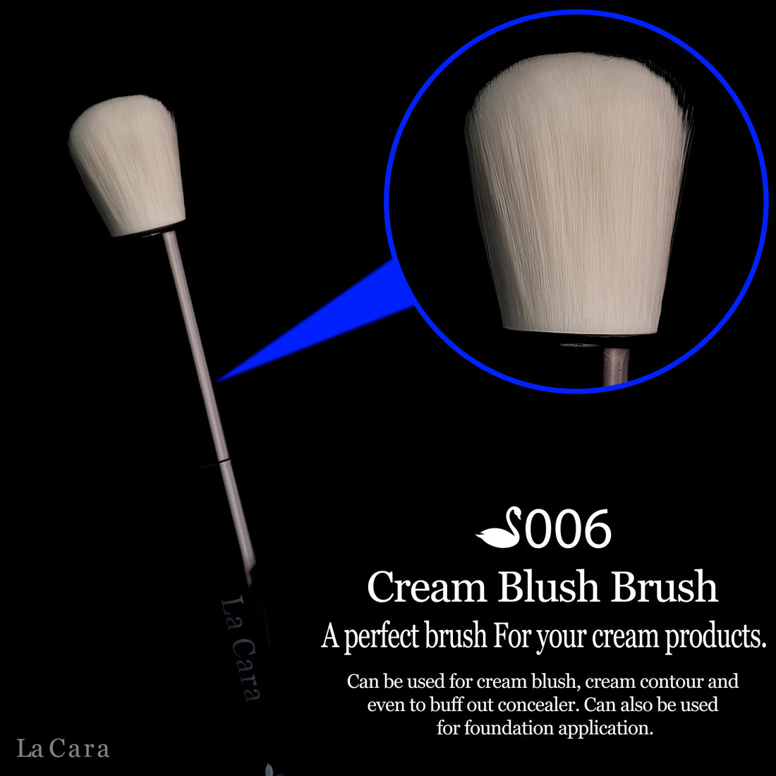 Swan Collection S006 Cream Blush Brush