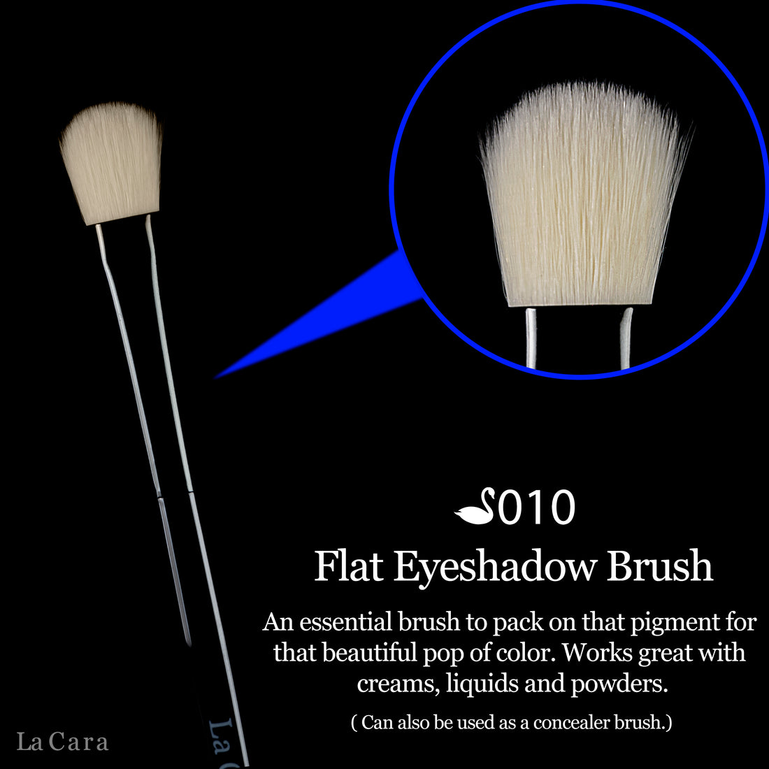 Swan Collection S010 Flat Eyeshadow Brush