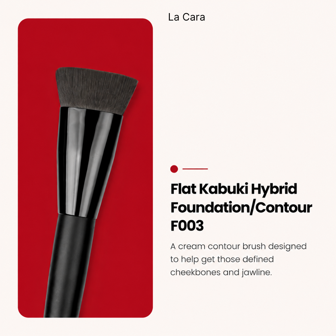 Flat Kabuki Hybrid Foundation/Contour F003
